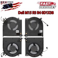 New CPU Fan  GPU Fan For DELL Alienware M15 R3 R4 RTX 2070 3070 0D1X38 0TG9V0