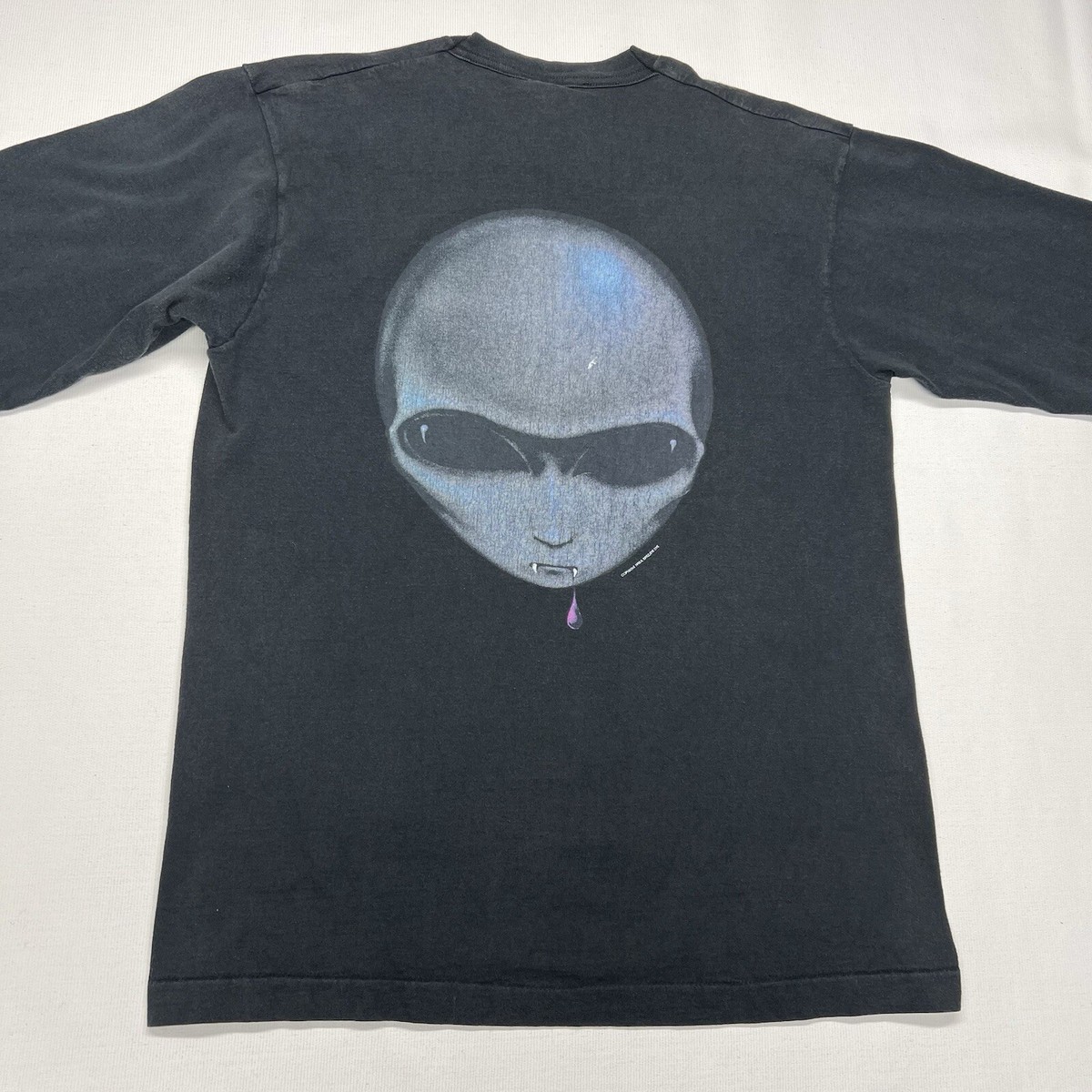 90s alien workshop sweatshirt fade black