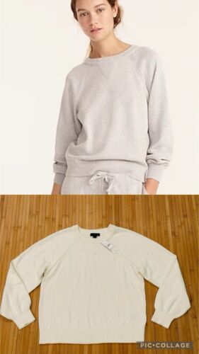 J Crew NEW Cotton Cashmere Pullover Sweatshirt Sweater Women’s XS $98