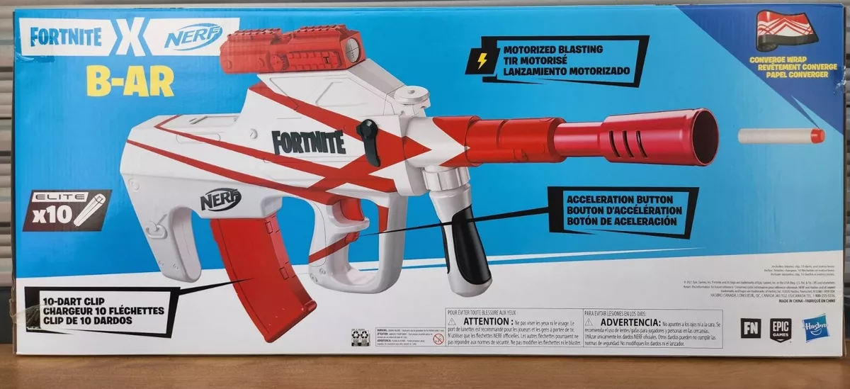 Nerf Fortnite B-AR Motorized Dart Blaster