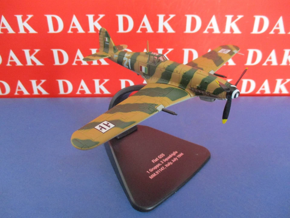 Die cast 1/72 Modellino Aereo Aircraft Fiat G55 1 Gruppo Caccia 1944 ANR Oxford - Immagine 2 di 4