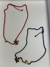 Kids Girls Best Friend Necklaces BFF Red Blue