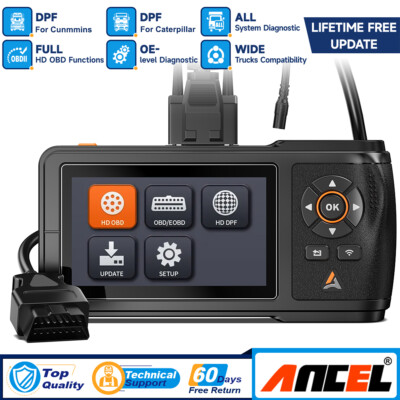 Heavy Duty Truck Diagnostic OBD2 Scanner DPF Regen For Cunmmins & Caterpillar