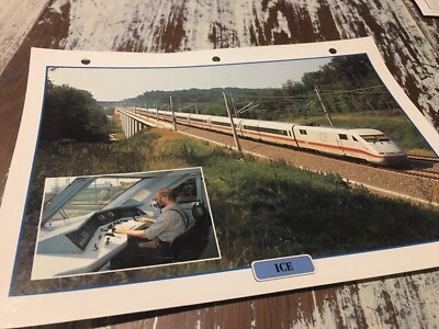 076 Inter City Express ICE 1985 Atlas Collection Card Legendary Trains