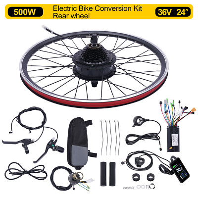 E-Bike 24 Zoll Umbausatz Elektrofahrrad Motor Conversion Kit Hinterrad Umbausatz