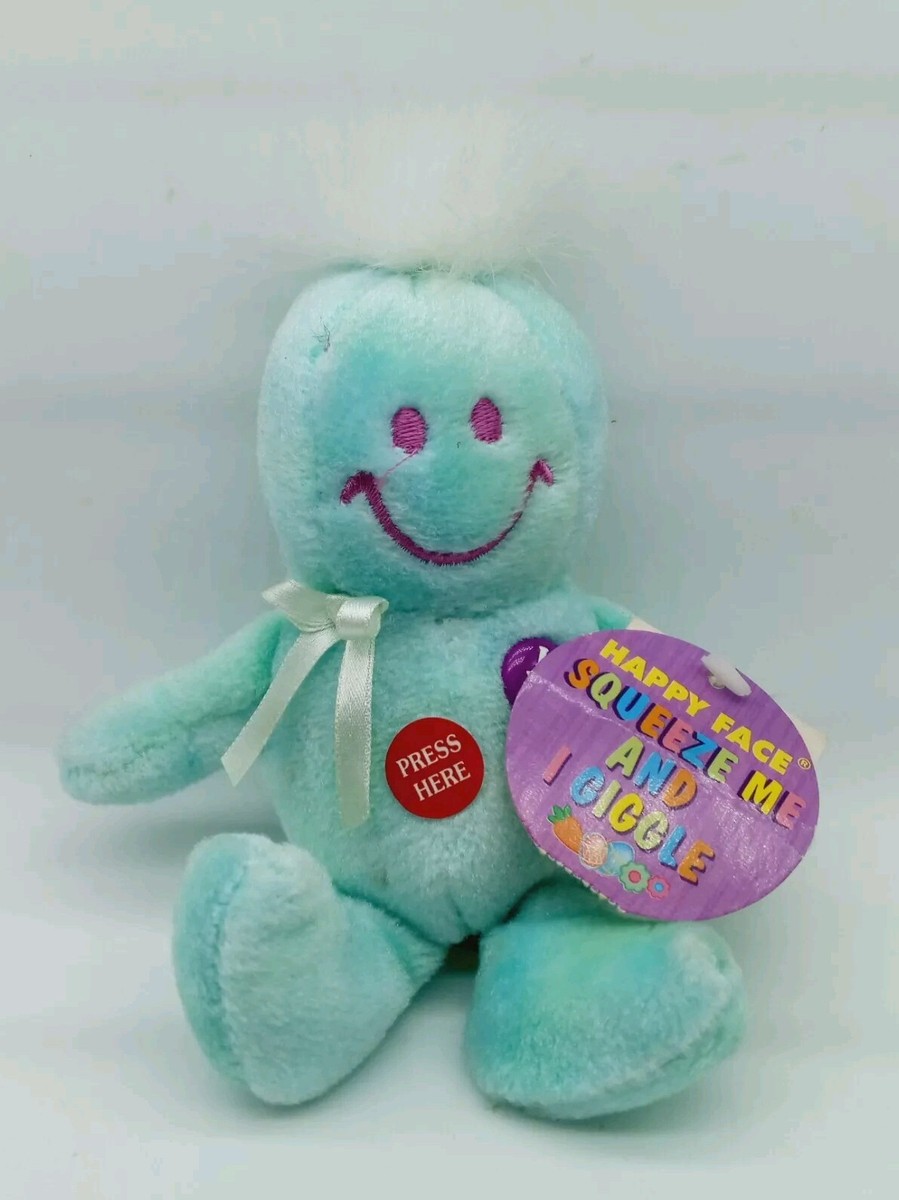 Y2K Vintage Dan Dee Smiley Face Tickle Giggle Wiggle Plush 6