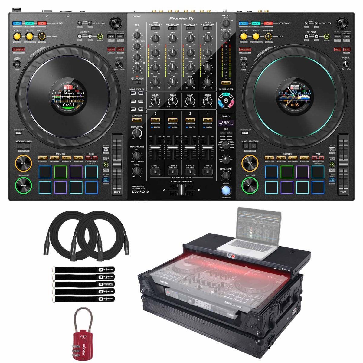 Pioneer DDJ-FLX10 4-Channel rekordbox Serato DJ Controller w