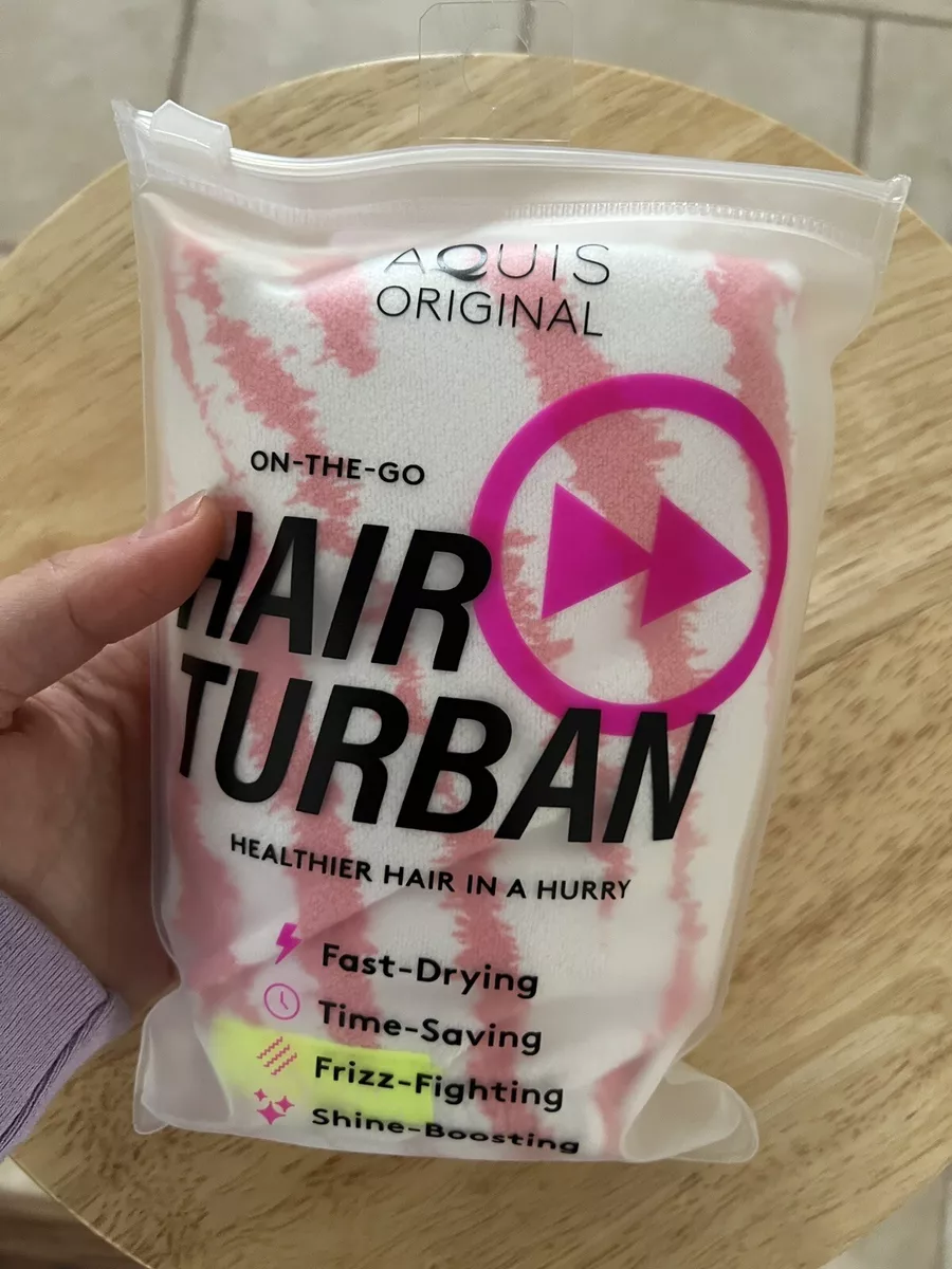 AQUIS Original Lightweight Travel Hair Turban red white New eBay