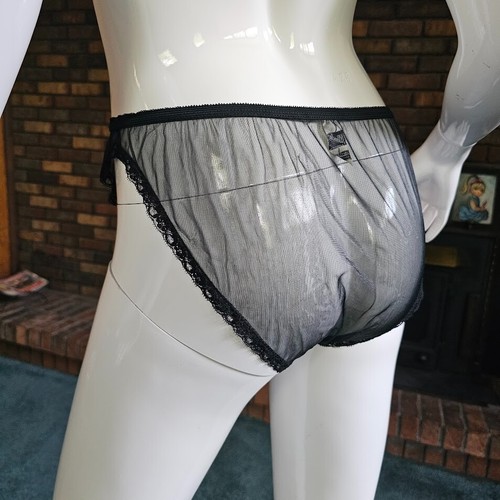 Vtg 60s Blanche Sheer Nylon French Cut Full Coverage Pinup Briefs Panties S/M - Picture 6 of 9