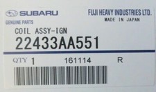 Genuine Subaru Ignition Coil 22433aa551 2004 2005 Impreza Wrx Ej205 Turbo Oem Genuine Subaru Ignition Coil 22433aa551 2004 2005 Impreza Wrx Ej205 Turbo Oem