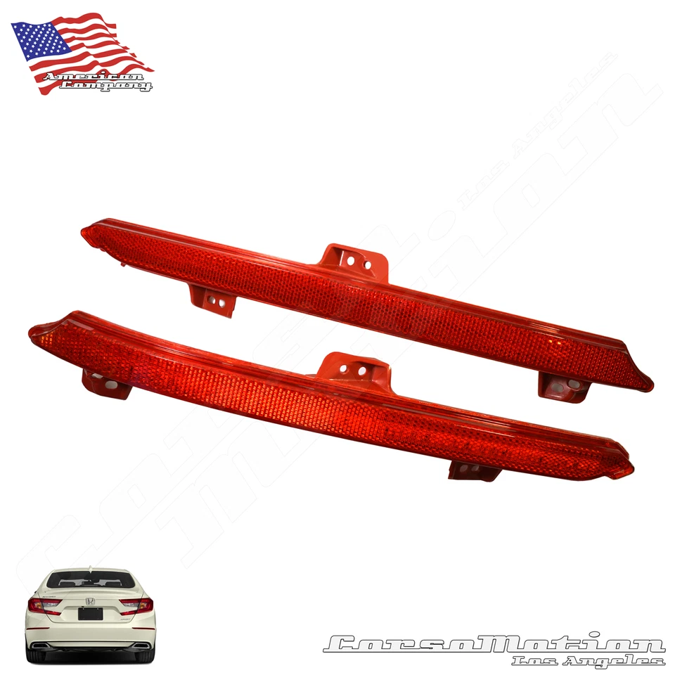Reflectores de parachoques trasero LED para Honda Accord Sedán, 18 19 20 Foto 2 de 4
