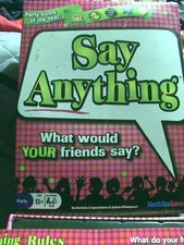 North Star Games Say Anything Party Ages 13 For 3 - 8 Players Complete 