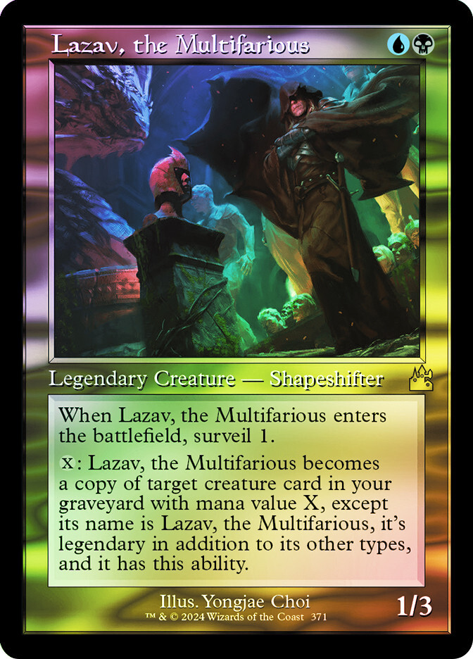 MTG FOIL Lazav, the Multifarious Retro - Ravnica Remastered #371
