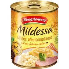 Hengstenberg Mildessa Wino Kapusta kiszona w puszce wegańska 300g