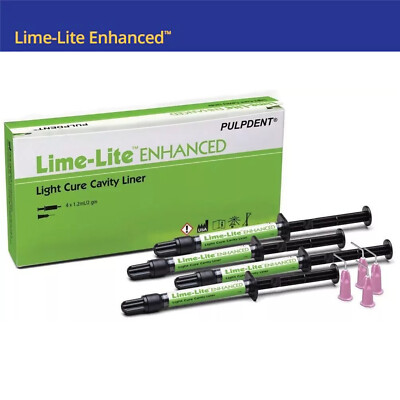 Pulpdent LLE Lime-Lite Enhanced Cavity Liner Universal Light Cure Syringe Kit