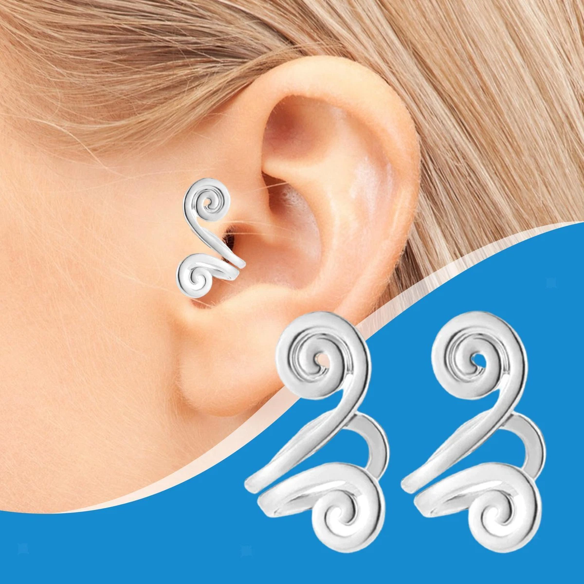 Non Piercing Acupuncture Earrings Metal Lightweight for Girls Accessory