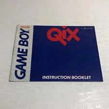 Qix Instruction Booklet ONLY! (Game Boy, GB) Original Gameboy Manual