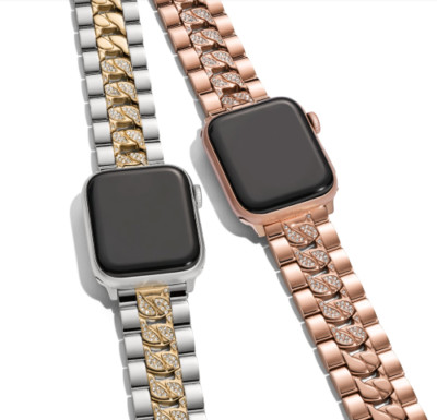 MICHAL KORS アップルウォッチバンド ローズゴールド MICHAEL KORS Rose Gold-Tone Stainless Steel Curb Chain Band for
