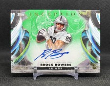 2024 Topps Inception BROCK BOWERS Rookie Variation GREEN On-Card AUTO /150 RC SP