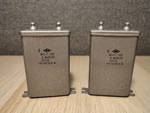 0.25uF 630V LOT DE 4 CONDENSATEURS AUDIO PIO EN PAPIER RUSSE MBGO MBGO-1