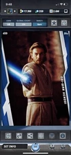Topps Star Wars Digital Card Trader Blue Galaxy At War AOTC Obi-Wan Kenobi Award
