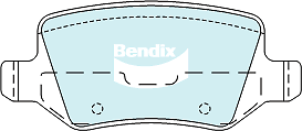 Bendix Rear Brake Pad Set for Mercedes Benz A200 W169 OM640.941 Diesel 2004-2012 - Picture 1 of 1