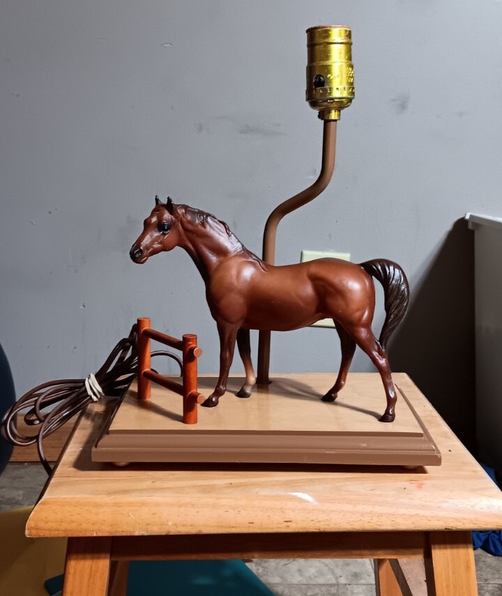 (2) Vintage BREYER MOLDING CO. Horse Lamps eBay