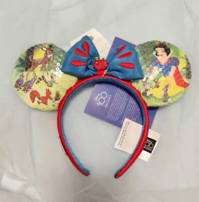Disney Parks Mickey Mouse 100 Years Decades 2 of 10 Snow White Ears Headband