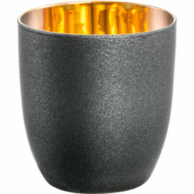Eisch Espresso-Becher Cosmo Gold Espressobecher Espressoglas Gold Schwarz 100 ml