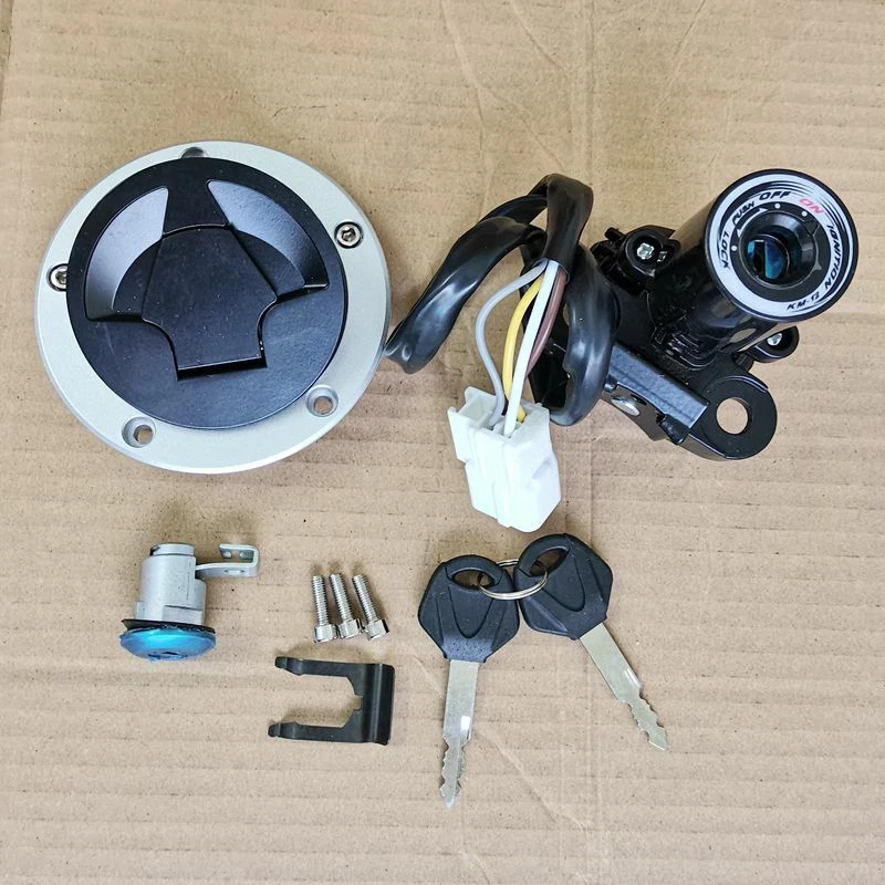 Ignition Switch Fuel Gas Cap Seat Lock Keys For Kawasaki Ninja