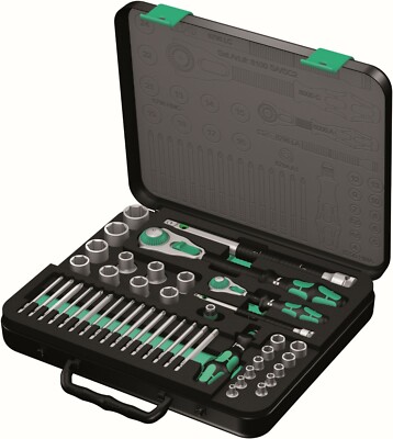 Wera 8100 SA/SC 2 Zyklop Socket Wrench Set 1/4'' 1/2'' Drive Metric 05160785001