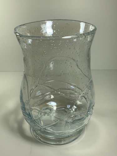 Vintage Hand Blown Bubble Glass Art Glass Hurricane/Vase - Picture 5 of 10