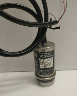 GUARANTEED! PMC 0-100'' WC 24V ELECTRONIC PRESSURE TRANSMITTER PT-EL V-HA
