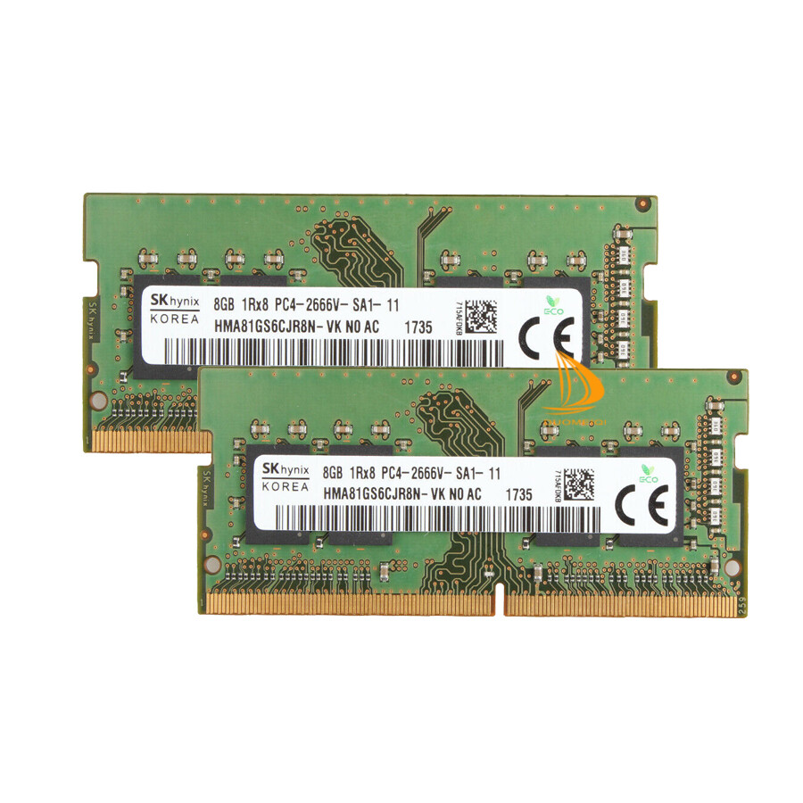 For SK Hynix 2x 8GB 1RX8 PC4-21300S PC4-2666V DDR4-2666Mhz Laptop