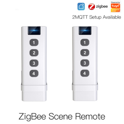 4Keys Tuya Zigbee Wireless Scene Switch Battery Power Automation Scenario Remote