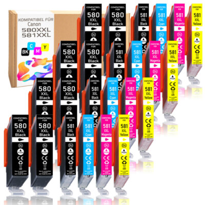 24er Druckerpatronen Multipack PGI580 CLI581 für Canon Pixma TR7550