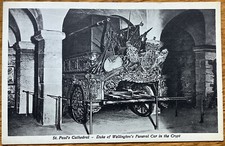 Duke Of Wellington 1852 Funeral Carriage St. Pauls Cathedral Crypt Postcard