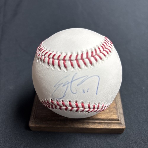 ERIC HOSMER Signed AUTOGRAPHED OML BASEBALL KC ROYALS Chicago CUBS PADRES