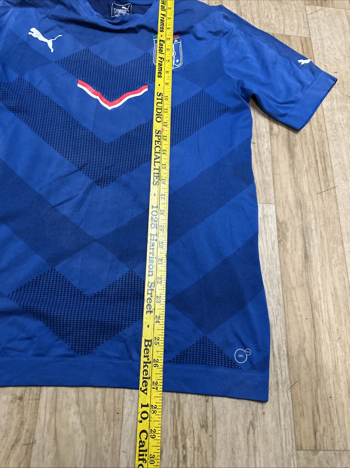 Puma Men ITALY ITALIA 2015/2016 Training Soccer Football Jersey Soccer Size XL thumbnail 5