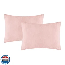 Dormlony Organic Cotton Muslin Mini Pillowcases with Envelope Design,2 Pack U