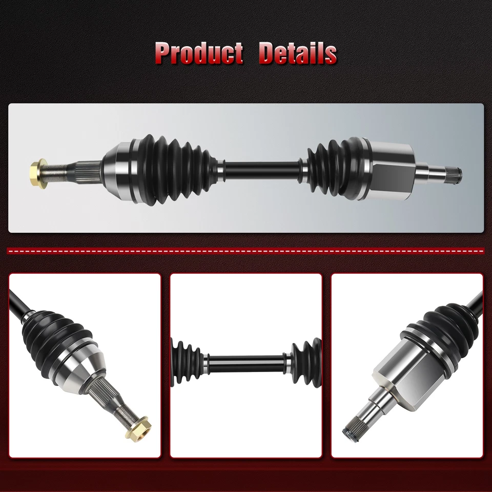 Conjunto de eje delantero Pasajero CV para Pontiac Trans Sport 3,4 L 1997-1998 Foto 3 de 4