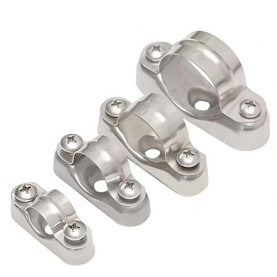 Rohrschellen für Stockschrauben Edelstahl V2A Rohrhalter Rohrbefestigung Rohr