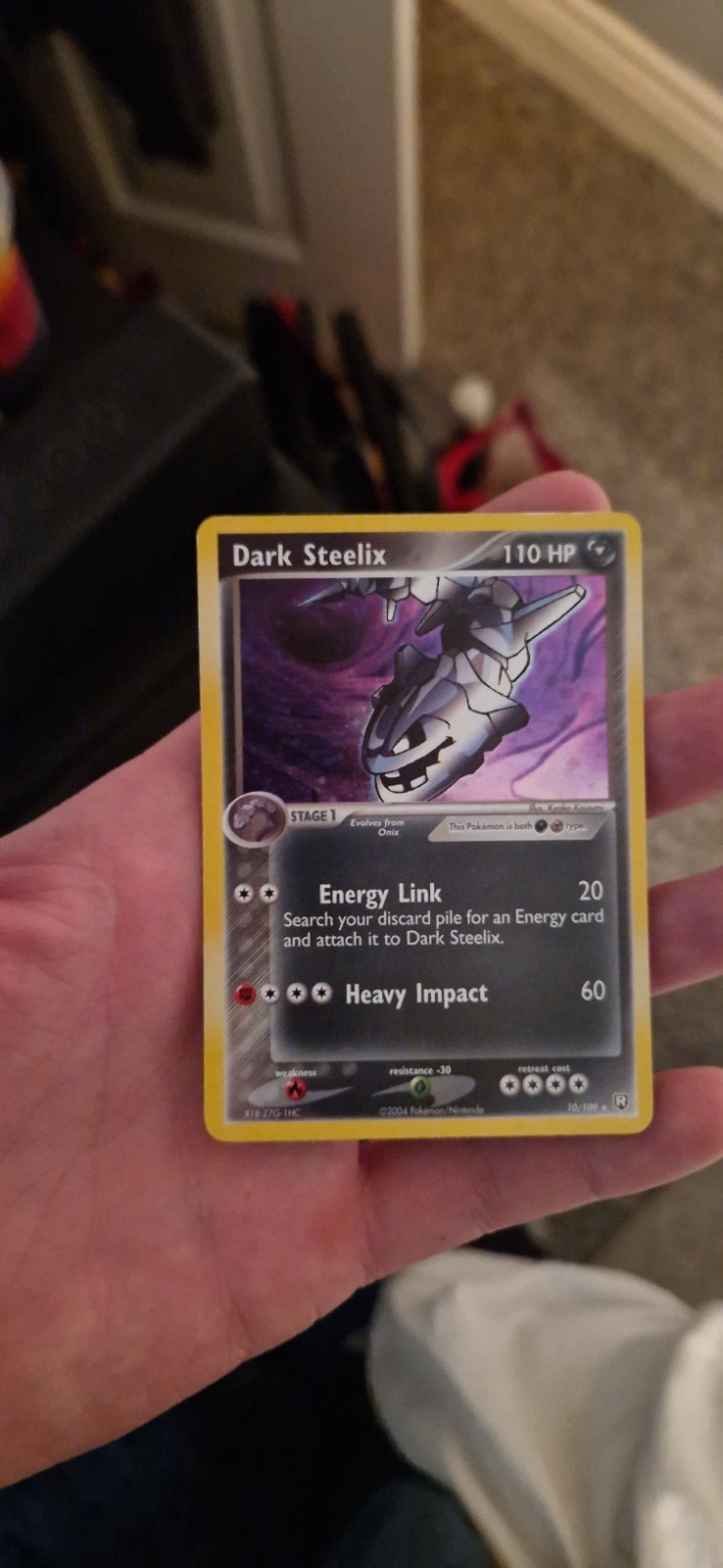 Dark Steelix 10/109 EX Team Rocket Returns Stamped Holo Rare Pokémon Card MP