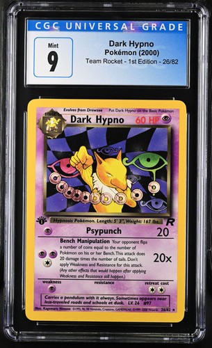 Dark Hypno (1st Edition) graded CGC 9 for sale on eBay