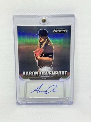 2022 Prizm Draft Picks Baseball Auto Aaron Davenport - Cleveland Guardians  