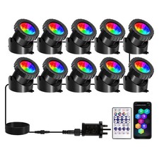 Pond Lights Mains Powered with App/Remote Control RGB Underwater Lighting