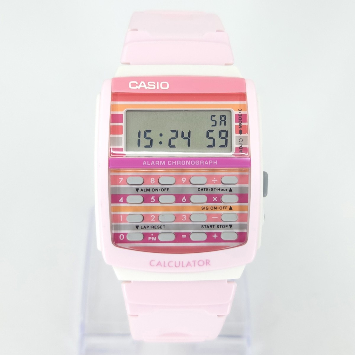 NOS CASIO LDF-40-4A0R CALCULATOR WR ALARM CHRONO VINTAGE DIGITAL