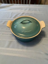 Vintage Le Creuset Stoneware Heritage Covered Casserole Dish