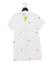 Joie Shirt Midi Dress M in White