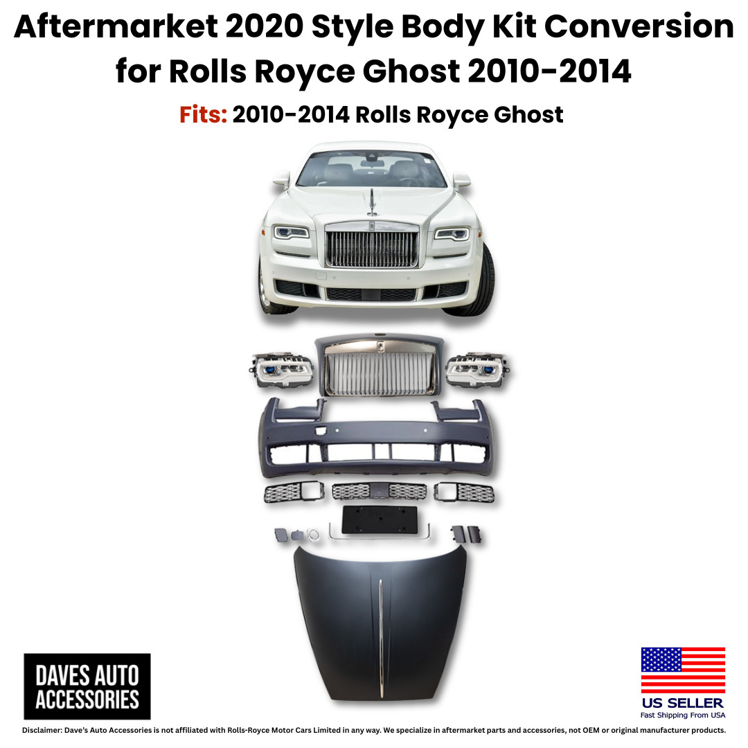 Aftermarket Rolls Royce Ghost 2010-2014 Body Kit Facelift 2020 Look Conversion